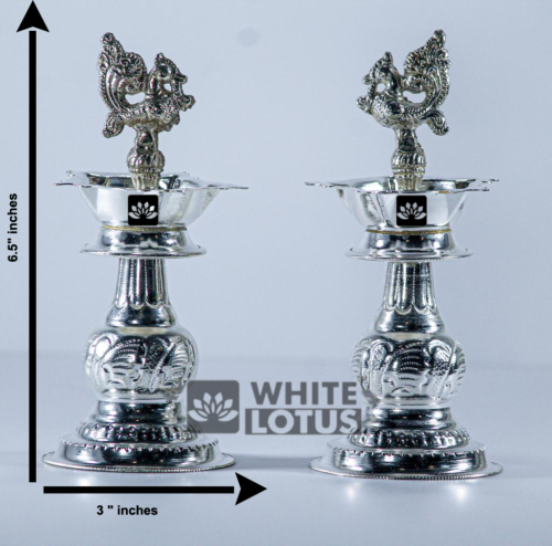 White Lotus Mini Khadri Lakshmi Deepam – silverylotus.com