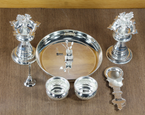 SPHINX BRASS POOJA THALI SET – 7 ARTICLES –